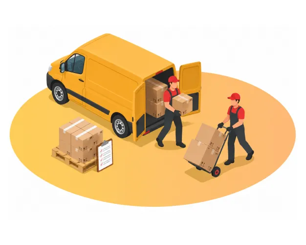TRANSPORT EXPRESS GIRARD Transport Express Nantes Courrier Livrant Colis Camion 7737 1908
